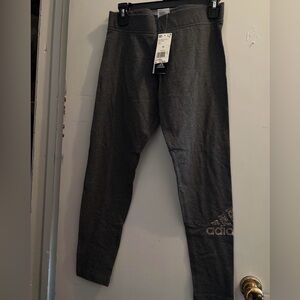 Adidas Charcoal Leggings with Logo